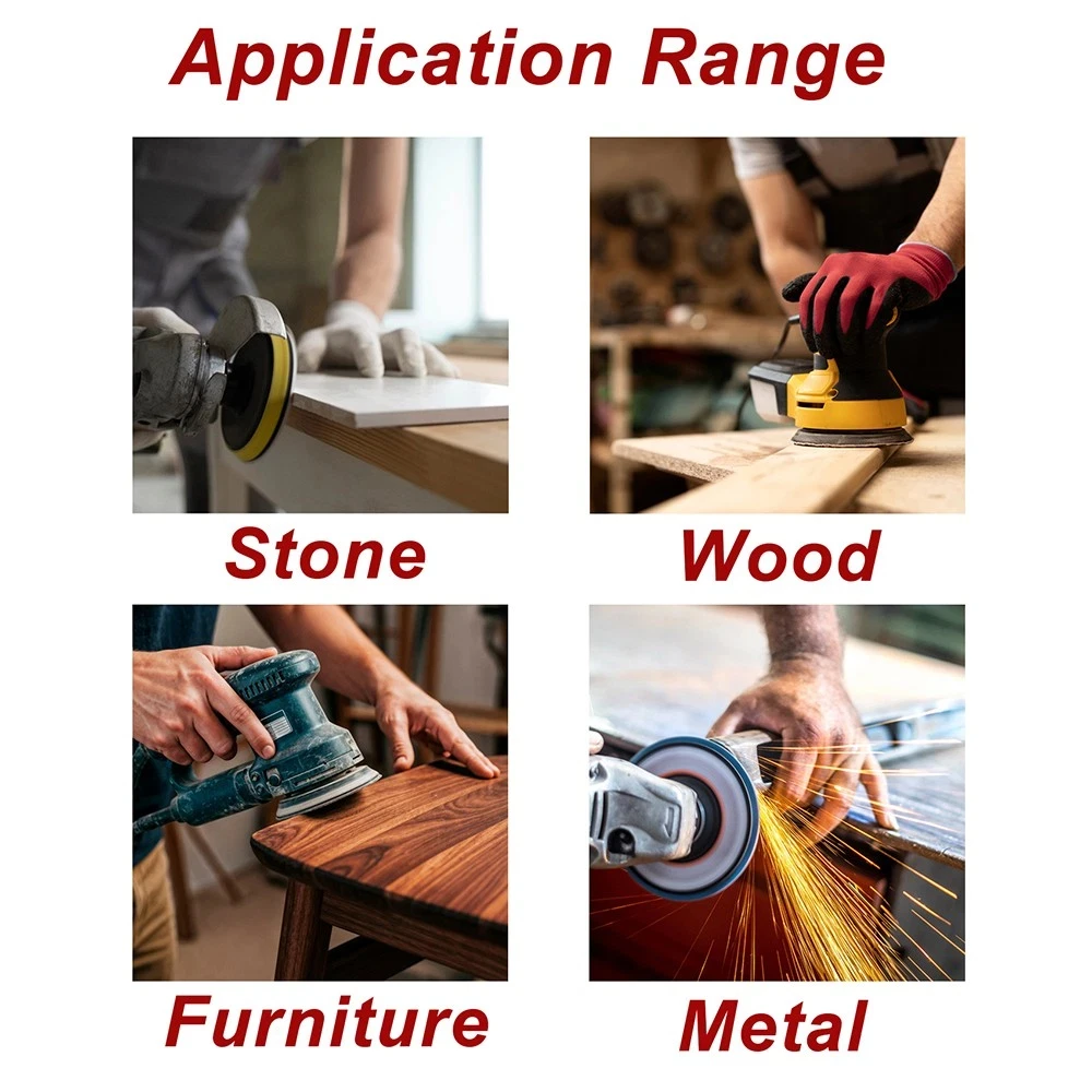 2~50Pcs 80mm 3 Hole Flocked Triangle Sponge Sandpaper Sanding Discs Pad 300#-3000# Grit