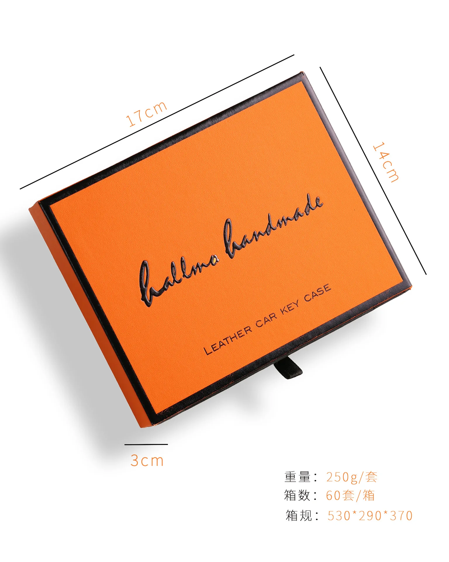Echtes Leder-Schlüsseletui für Volvo EX30 Bluetooth-Schlüssel, Retro Handgefertigter Smart-Schlüssel-Schutz mit Handgelenkschlaufe und Metallhaken – Detail 14