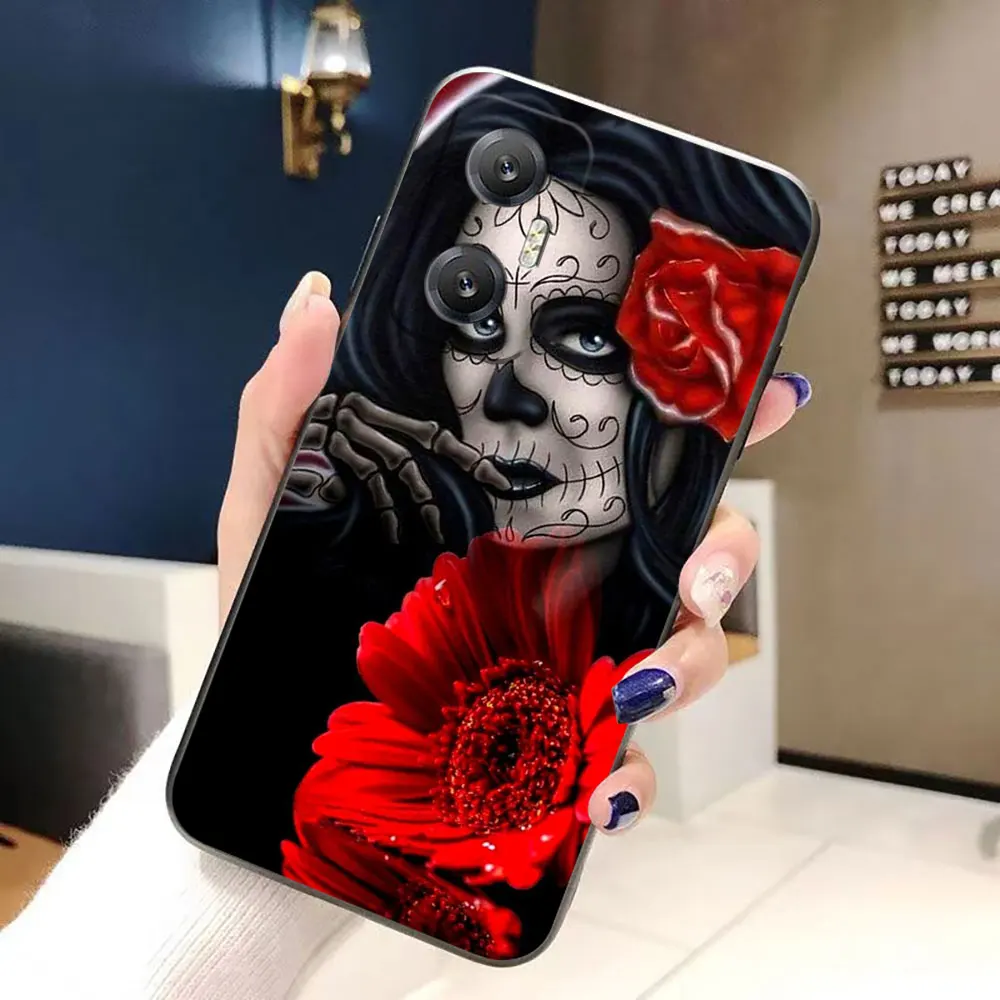 

Katrina Rose Girl Skull Custom Photo Phone Case For Infinix HOT 10 10I 10S 11 11S 12 12I 20 20I 20S 30 30I 50 ZERO 20 30 40 Case