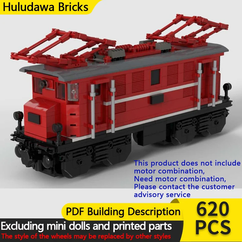 

Конструктор City Car Model MOC: Железнодорожный электровоз 1245, модульная технология, развивающая игрушка для детей, подарок на праздник, набор для сборки