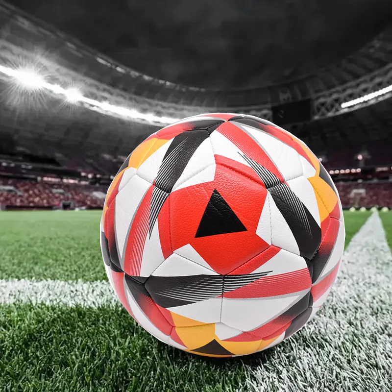 Balón de fútbol clásico de pvc de tamaño 5, entrenamiento de partido de alta calidad, fútbol duradero