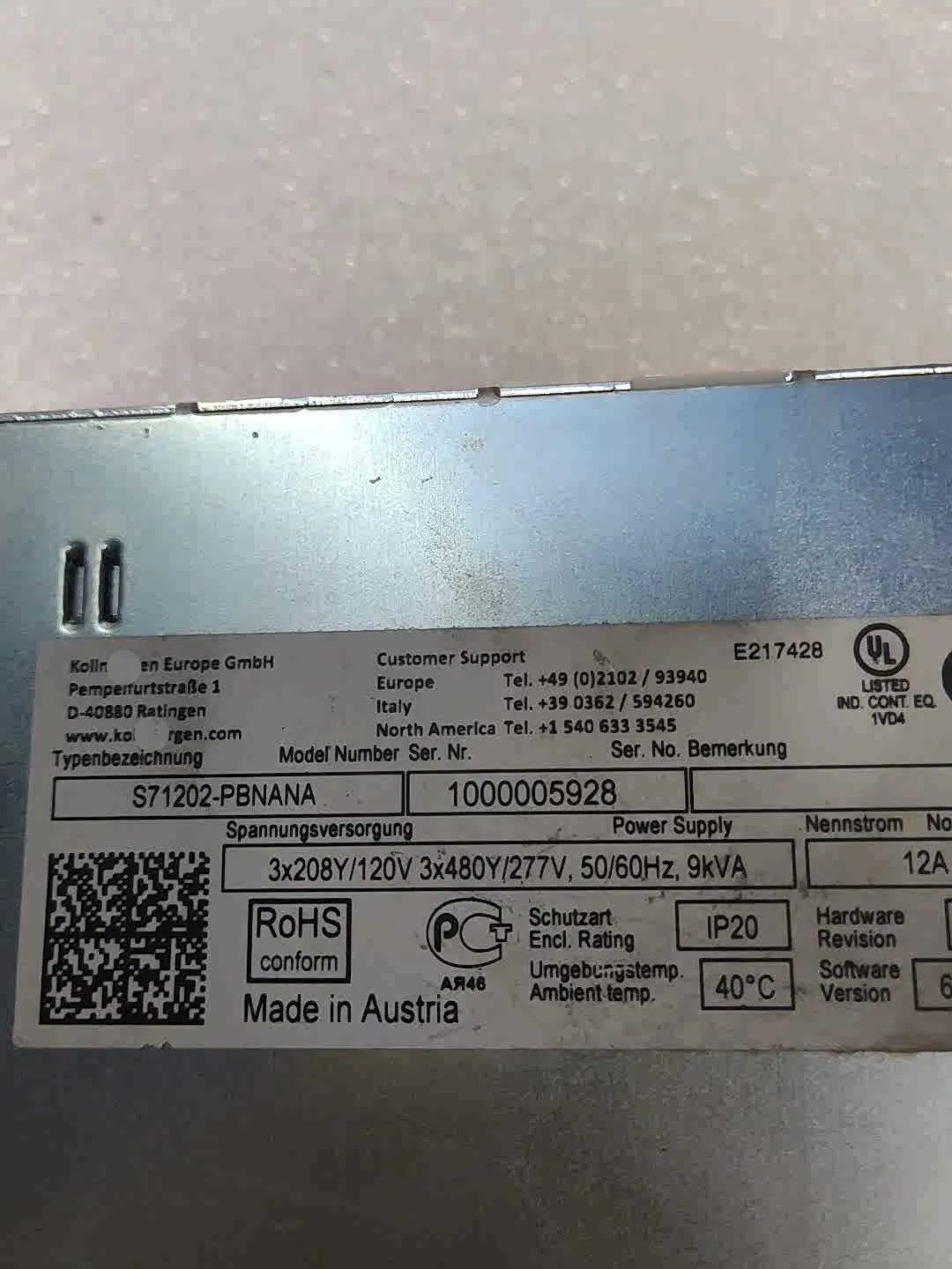 Servo Drive S71202-PBNANA para Kollmorgen