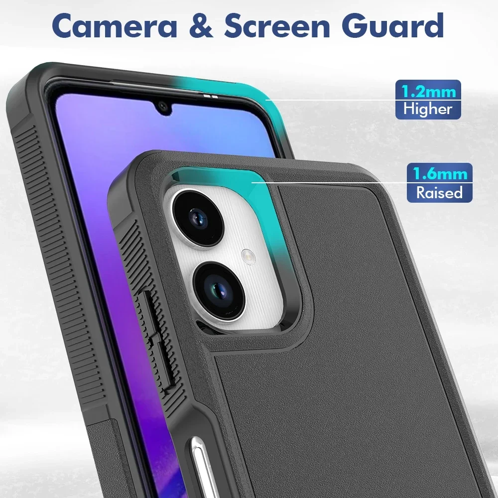 New Fashion TPU/PC Case for Samsung Galaxy A06 6.7inch 2024 Shockproof Phone Cover Hybrid Armor Shell 2IN1 Dual Layer Protection