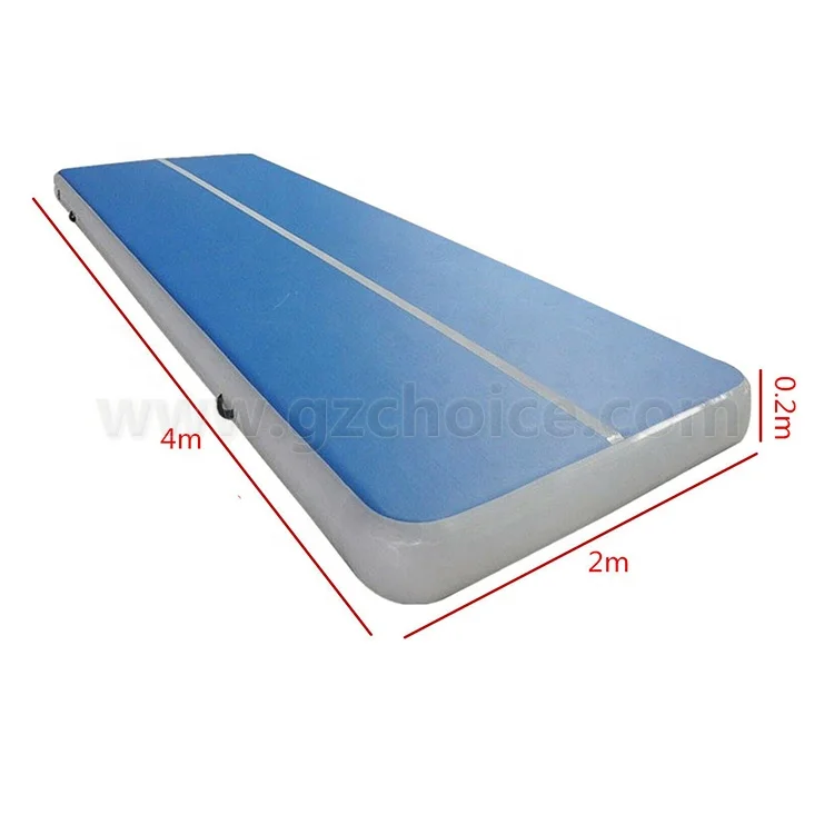 4m Airtrack Inflatable Air Track Gymnastics Tumbling Gym Mat Floor with Air Pump, Portable Training Surface for Home Training