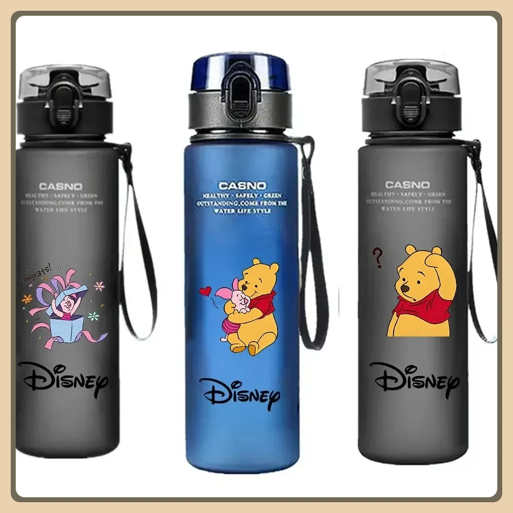 

Tigger & Winnie The Pooh Drinking Water Bottle 560ml Water Cup Outdoor Capacity Sports Children Portable Plastic Bottle