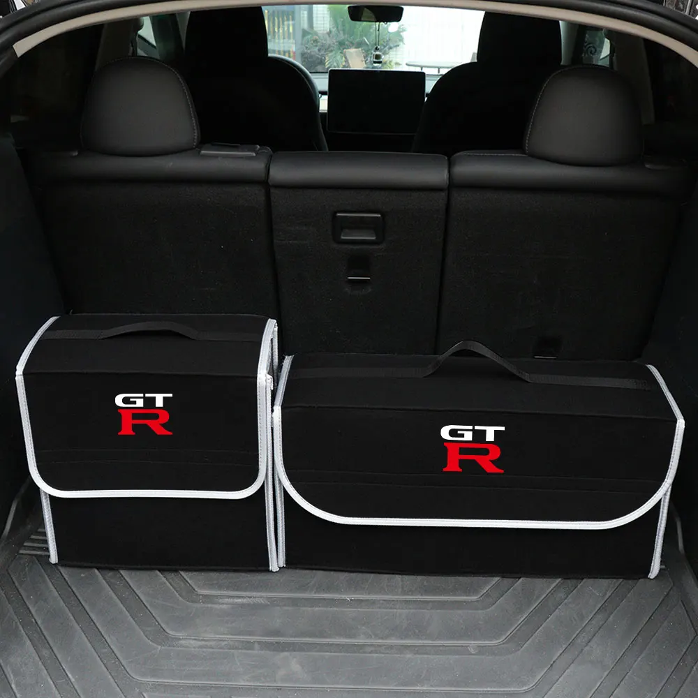 Car Trunk Folding Organizer Storage Box Sundries Stowing Case For Nissan X-trail Micra Juke Teana Qashqai Nismo Leaf GTR Sylphy