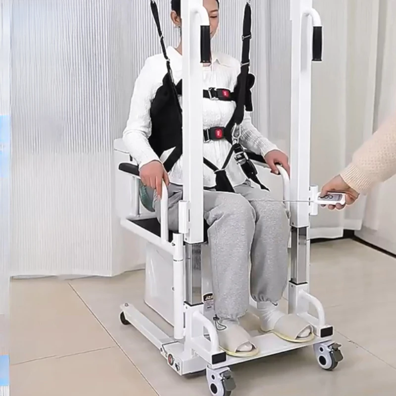 Fauteuil roulant pliant pour personnes handicapées, épurateur de dos, aide réglable, hauteur de fauteuil roulant perfectionnée, chaise de bain coordonnante