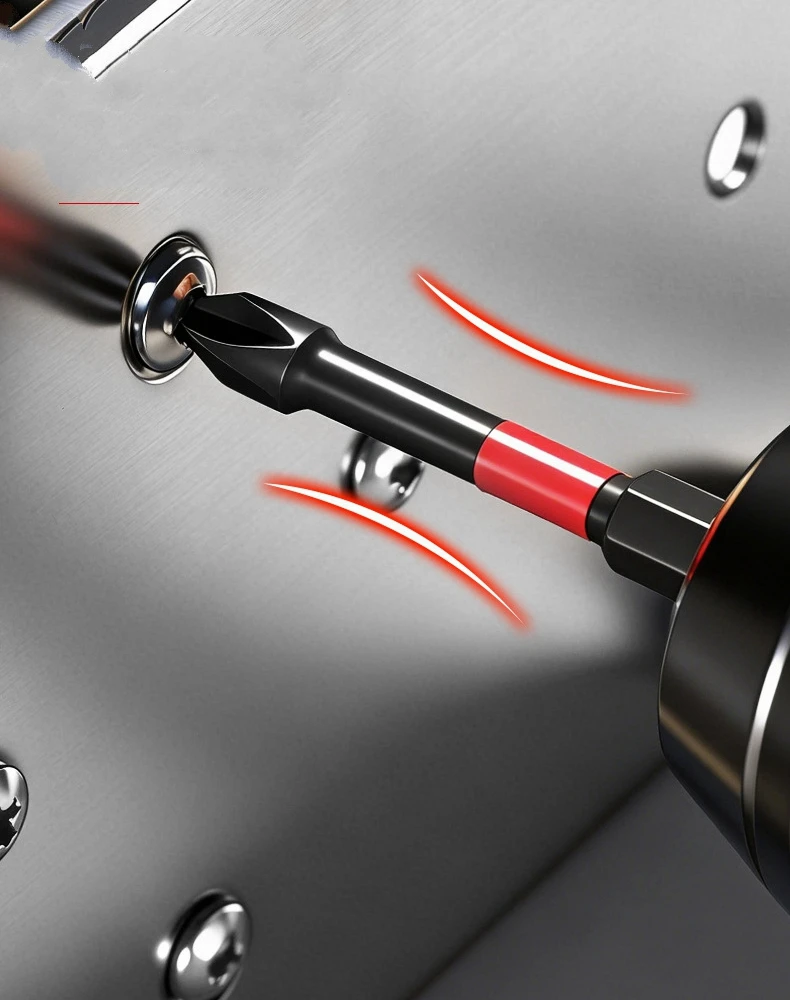 10-teiliges Set mit stoßfesten Bits für schnelles Arbeiten, Sechskant-Schaft, S2-Stahl, magnetische Sechskant-Bits für Schlagschrauber – Detail 5