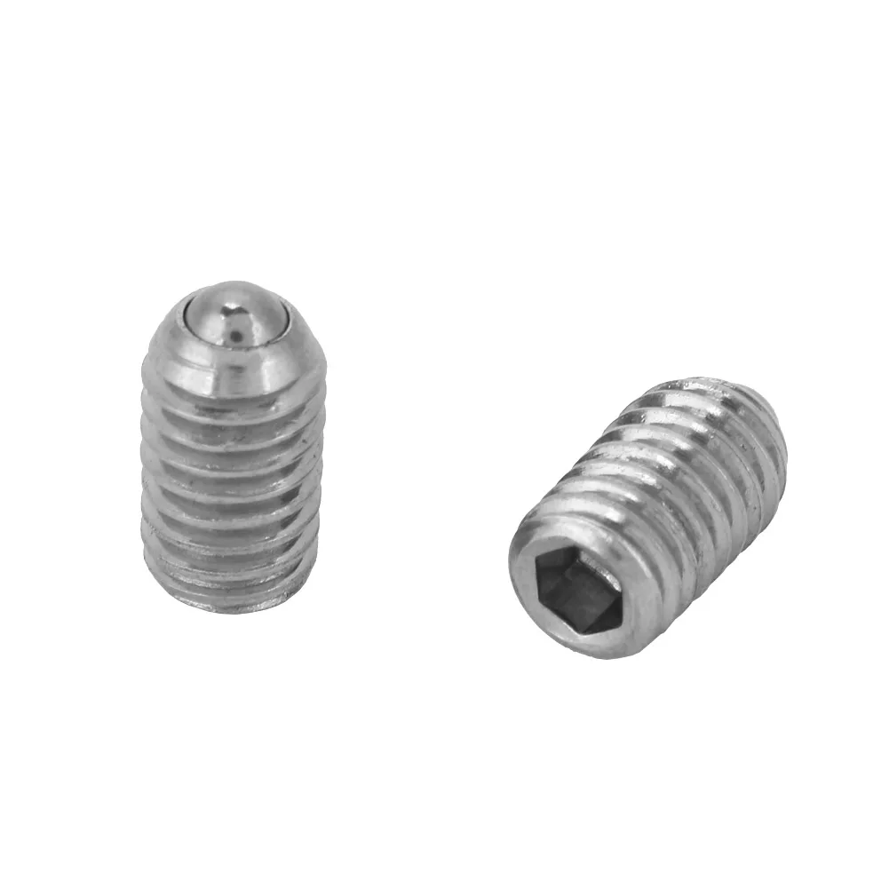 Ball Plunger screw Stainless Steel Ball Plunger M6*8/10/12/16/20/25 Stainless Steel Thread Hex Spring Ball Plunger Screw