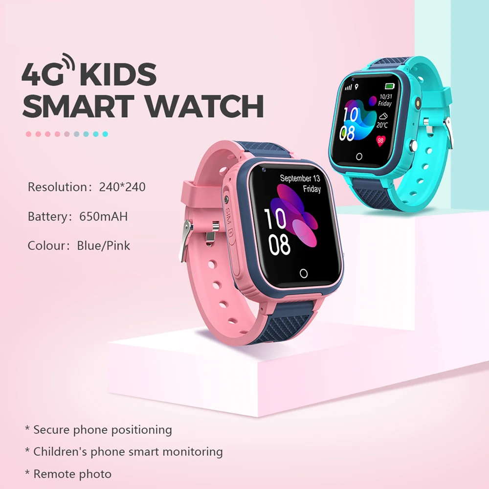 LT21 4G Smart Watch Kids GPS WIFI Video Call SOS IP67 Waterproof Child Smartwatch Camera Monitor Tracker Location Phone Watch