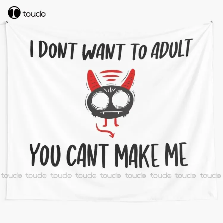 Copy Of Adulting Would Not Recommend Tapestry Tapestry Wall Decor Blanket Tapestry Bedroom Bedspread Decoration Background Wall