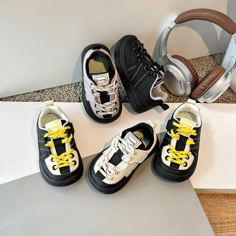 

Детская обувь, спортивная обувь с защитой пальцев для маленьких мальчиков, нескользящая повседневная обувь на мягкой подошве для девочек, размер 21-30