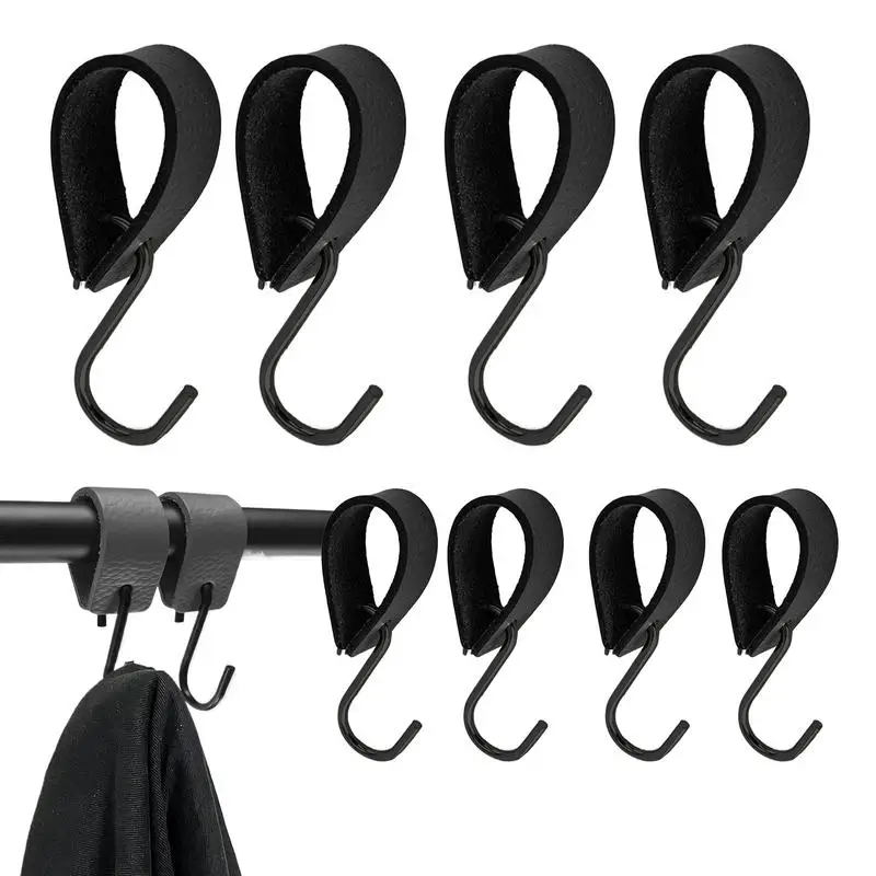 8pcs Outdoor Camping Hook Hanging Storage Rack Shelf S-Shaped Hanger Portable Detachable Kitchenware Pot Pan Rack For Kitchen