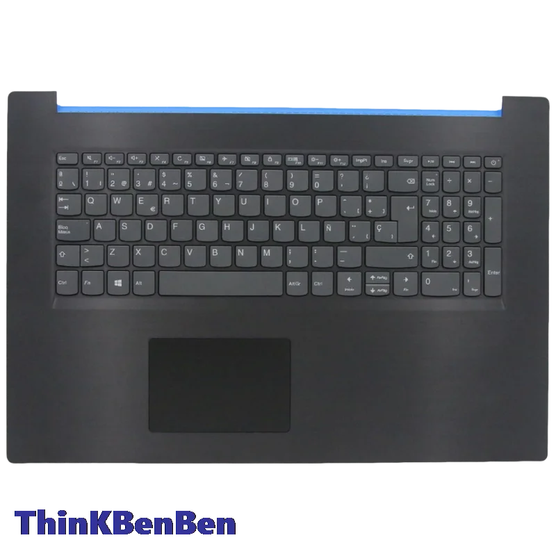 ES สเปนแป้นพิมพ์สีดําด้านบน Palmrest SHELL สําหรับ Lenovo Ideapad L340 17 17IRH GAMING 5CB0U42851