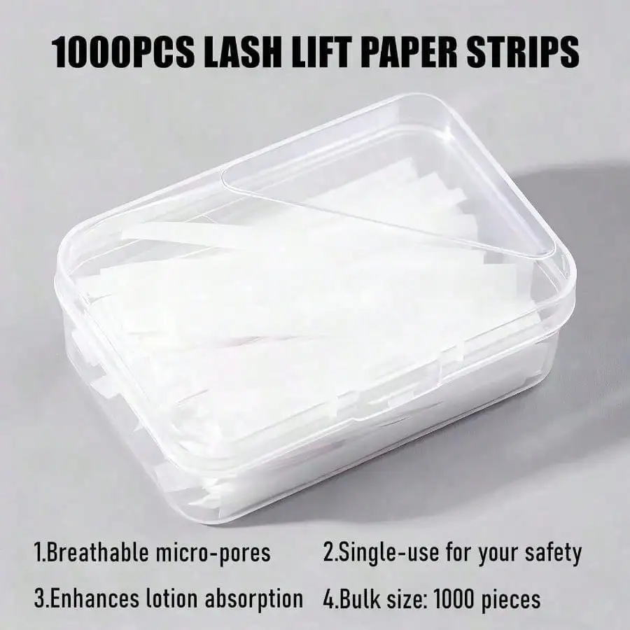 1000PCS Lash Lift Paper StripsReusable Lash Lift Tools Eyelash Lifting Lashes Lift Ribbon Preventing EyeLashes From Popping Out.