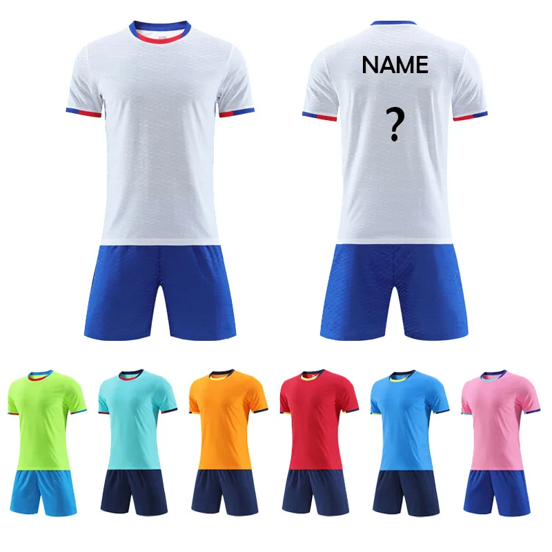 Men's Short Sleeve Breathable Sweat Loose-fit Custom Football Soccer Jersey Outdoor Fitness Training Unique Printed Logo T-shirt