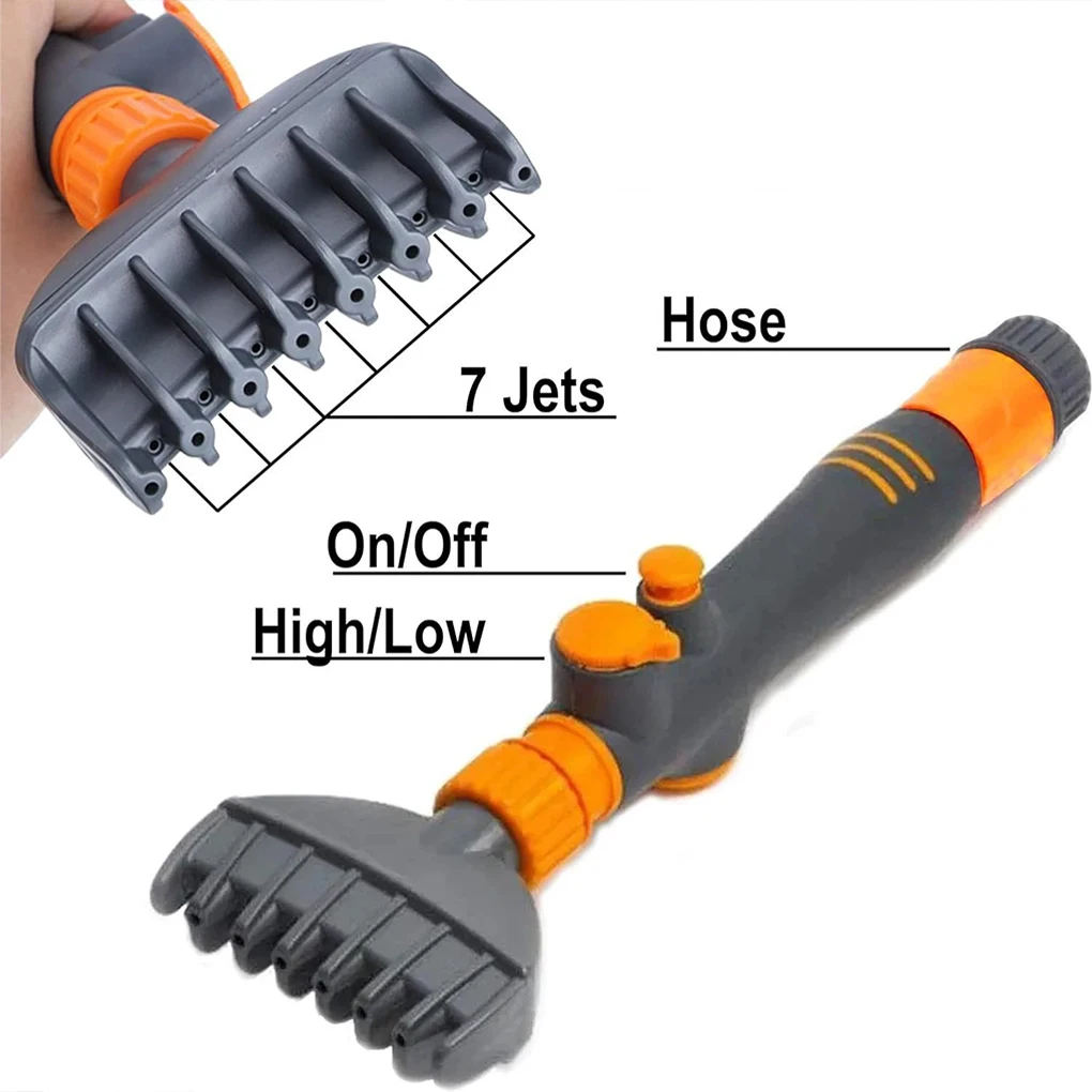 Swimming Pool Cartridge Filter Cleaner One-key Start Hot Tub SPA Water Filter Cleaning Hose Attachment Tool with Handle