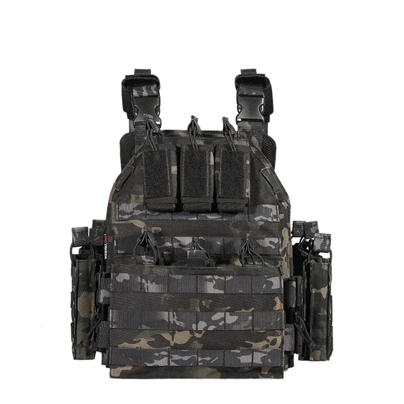 Imagem -06 - Nylon Tactical Hunting Vest Airsoft Paintball Combate ao ar Livre Protetora Leve Ajustável Yakeda1000d