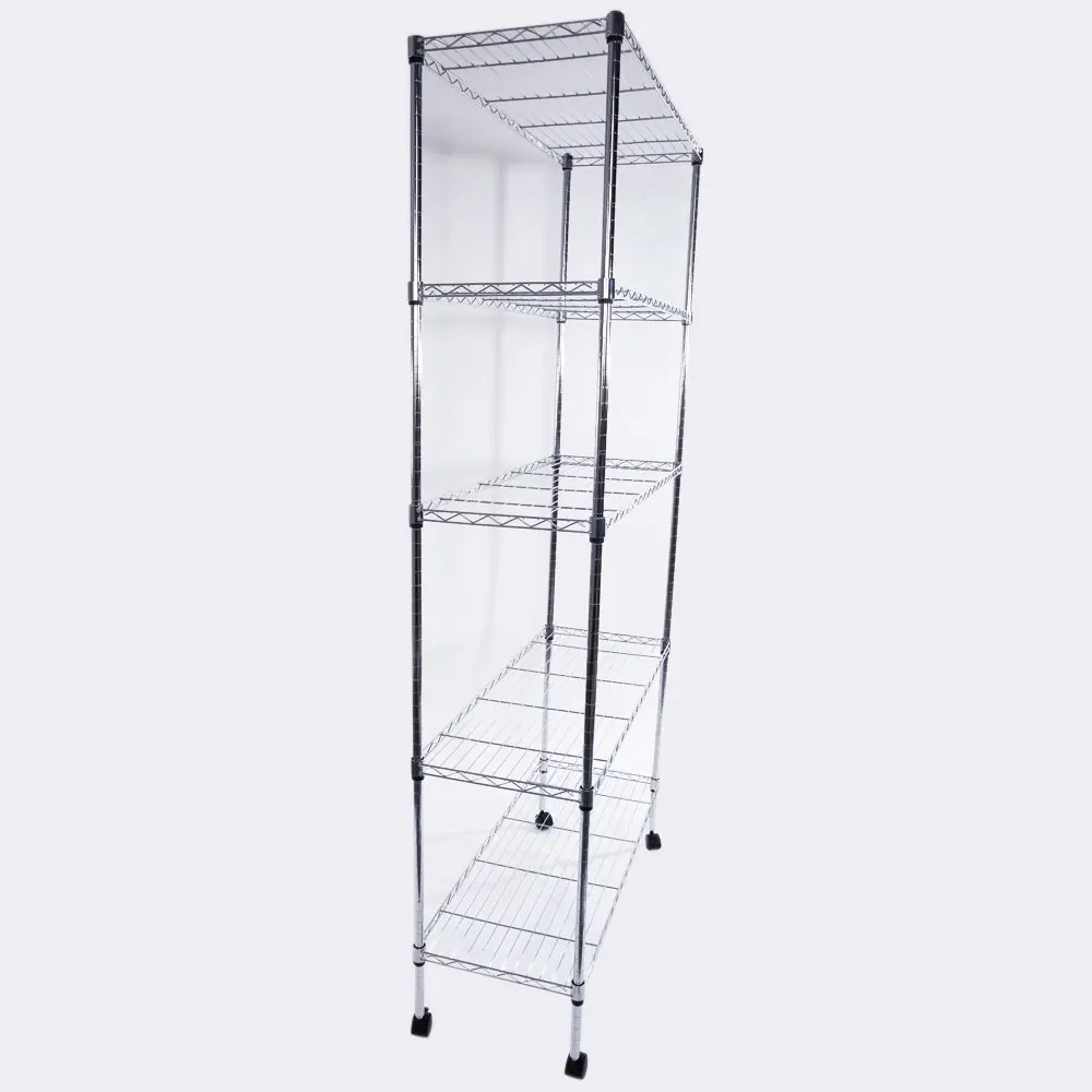 5-Layer Chrome Plated Iron Shelf with 1.5