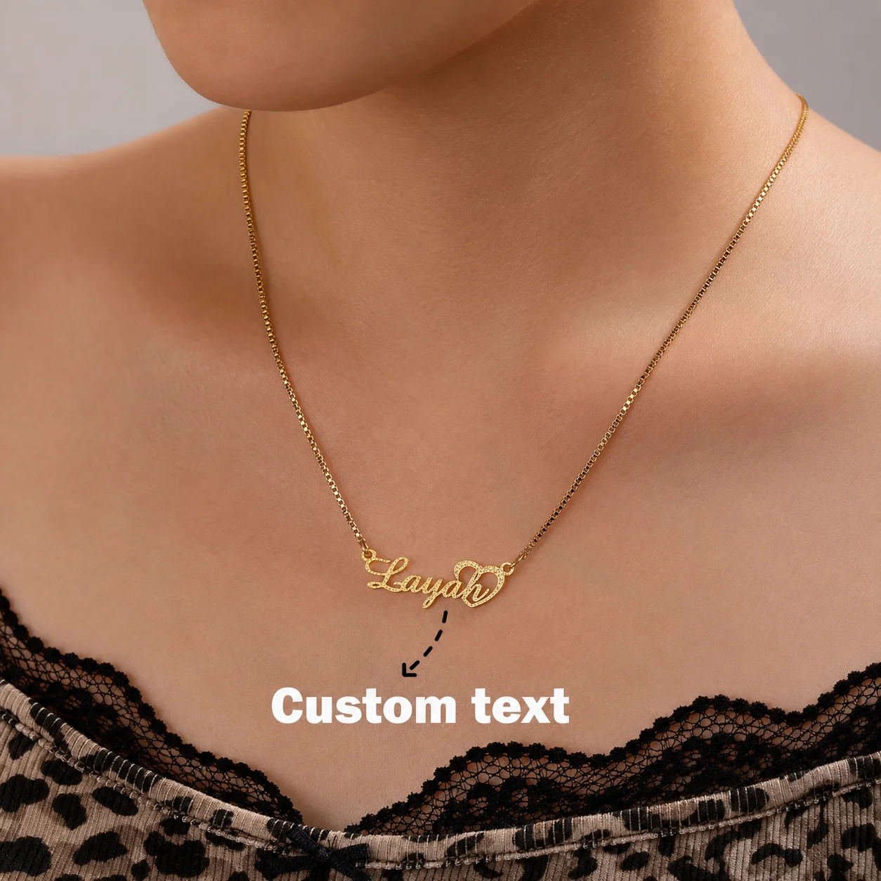 Custom Shiny Frosted Name Neck - Personalized Name Box review and price