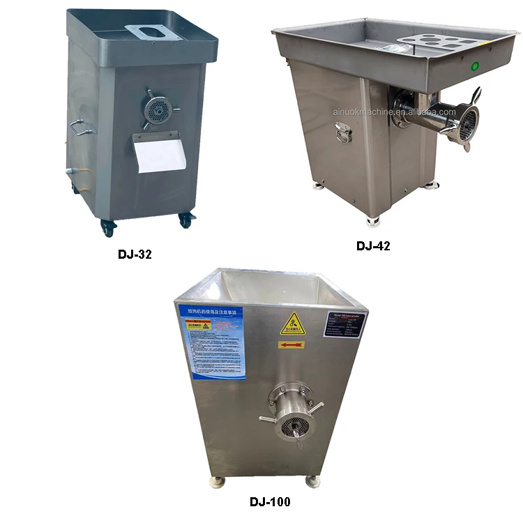 

304 Stainless Steel Powerful Wholesale Industrial Customized Certified Dumpling Meat Chicken Bone Fish Frozen Fresh Meat Grinder