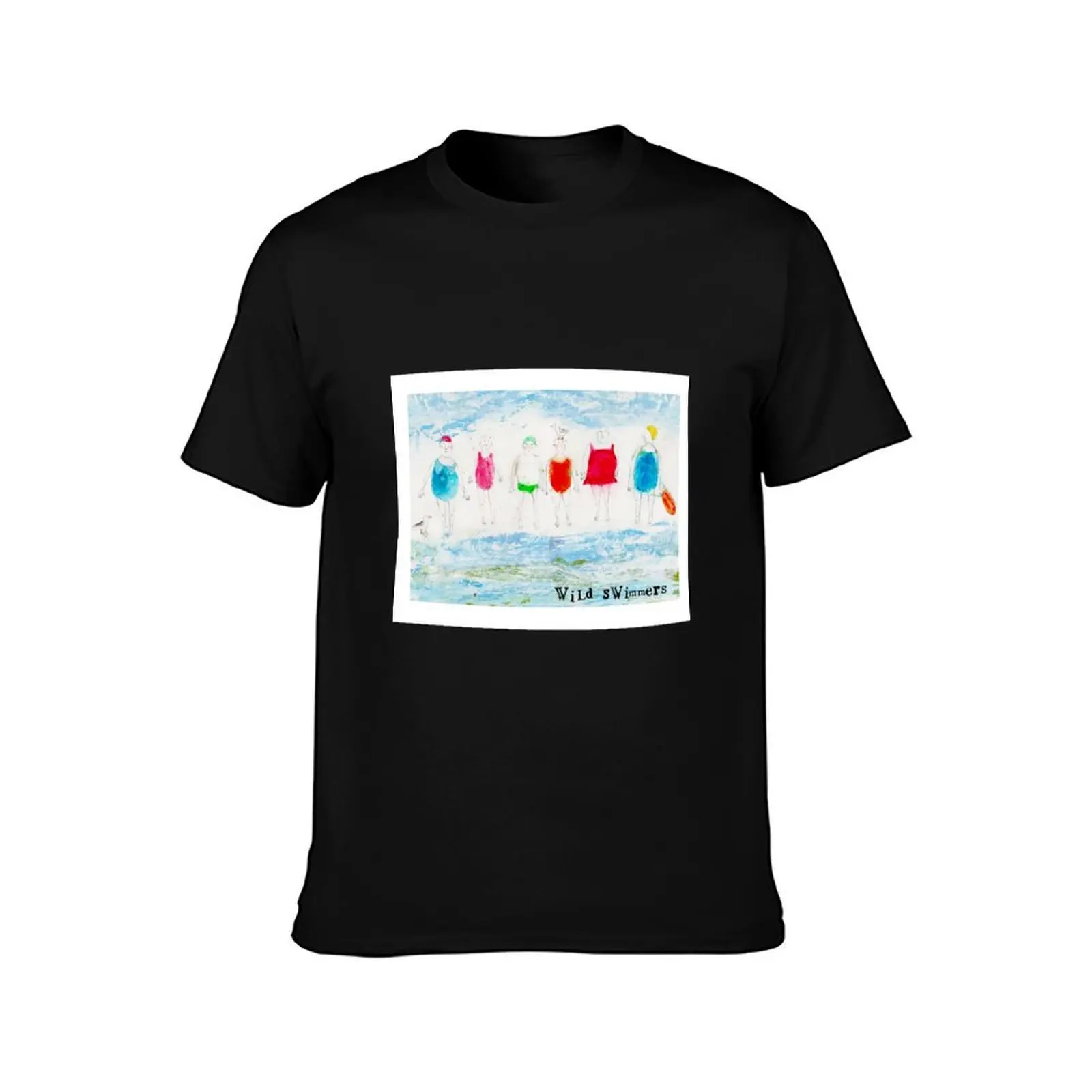Wild Swimmers T-Shirt Work Short Sleeve Cotton Top T-Shirt