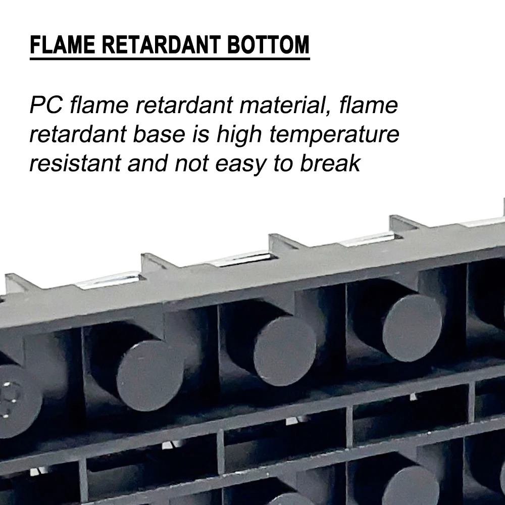 DIGRAY TB4506 Terminal Block Fixed Strip 600W 45A/6-Position Terminal Block