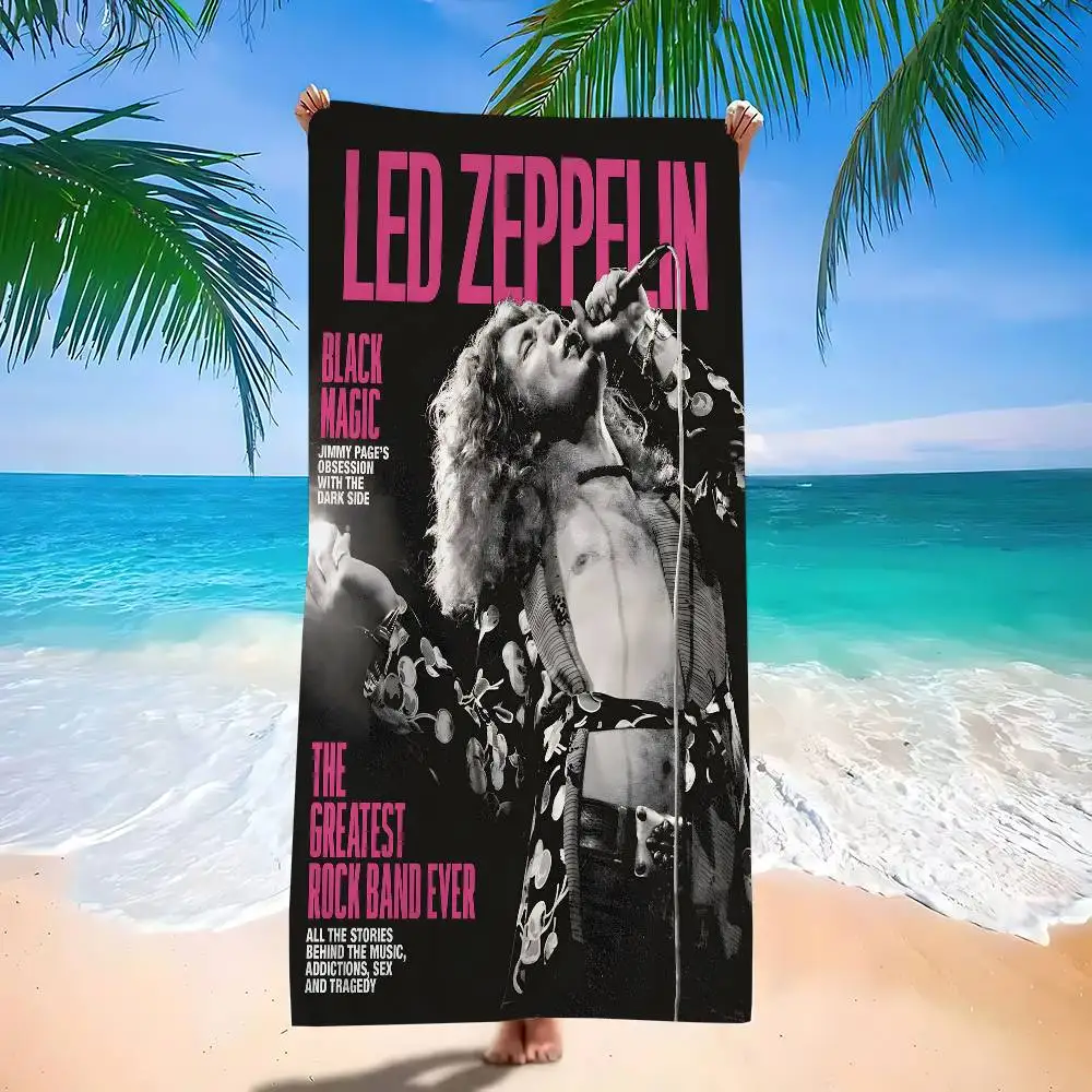 Band L-Led Z-Zeppelin Big Microfiber Beach Towels Quick Dry Towel Sand Beach Towels Pool Towel for Travel Swim Pool Yoga