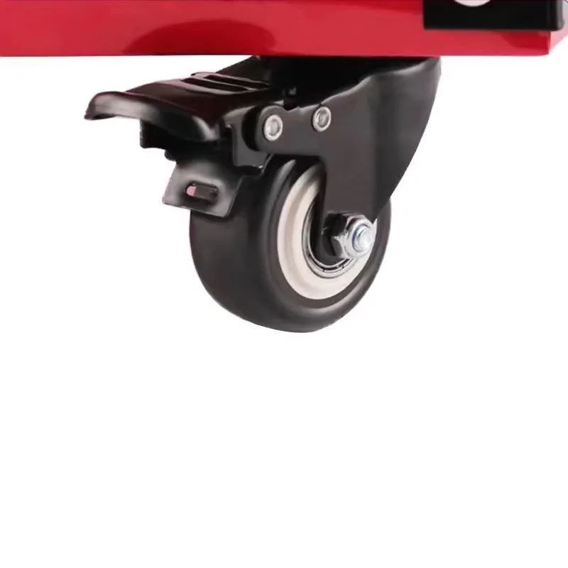 Carrello portautensili a 3 strati con pannello posteriore e ganci per carrello portaoggetti mobile per officina garage manutenzione auto