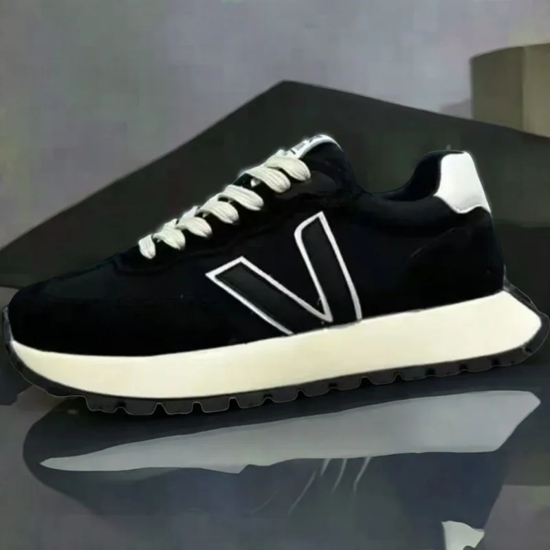 

Mens Round Toe Sport Forrest Gump Shoes Mens New Fashionable Comfortable Casual Shoes Thick Soled Height Increasing Waffle Shoes