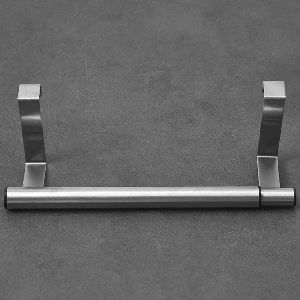 2Pcs Adjustable Stainless Steel Towel Bar No Drill Installation Hand Towel Dish Cloth Hanger for Bathroom Kitchen Balcony Use