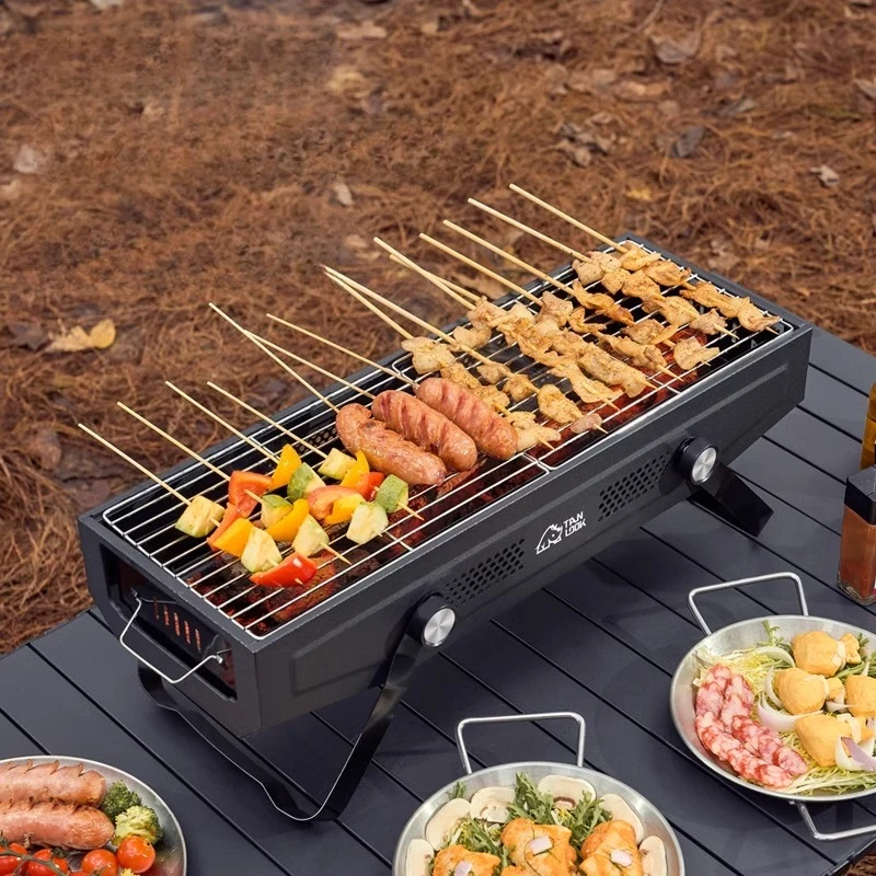 

Tanlu BBQ Grill Household BBQ Grill Outdoor BBQ Non-Smoking Tools Supplies Portable Portable Folding Stove