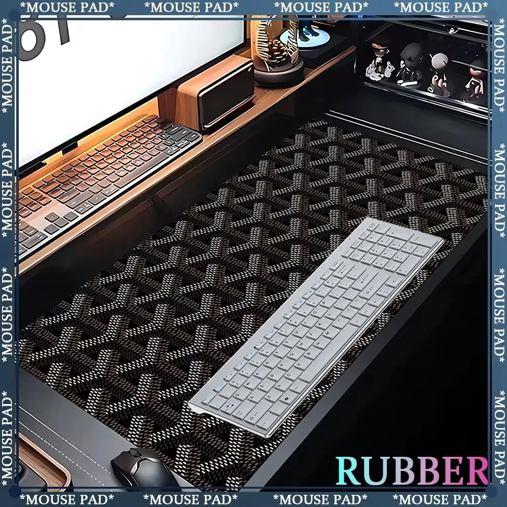 

Extra large mouse pads black and white lock edge computer pad game keyboard pad 1000*500 rubber non-slip table mat abstract pads