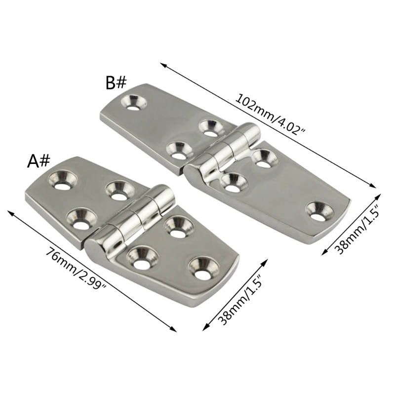 Y1UB เรือบานพับ 316 สแตนเลสสตีลประตู/หน้าต่าง/ตู้/Deck Flush Mount สำหรับ Marine Yacht RVs Marine อุปกรณ์เสริม