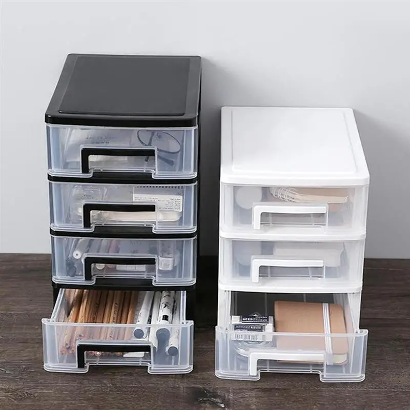 5-layer Storage Storage Box Cabinet Makeup Organizer Document Holder Box Sundries Cosmetic Organizer Desk Desktop Drawer Plastic