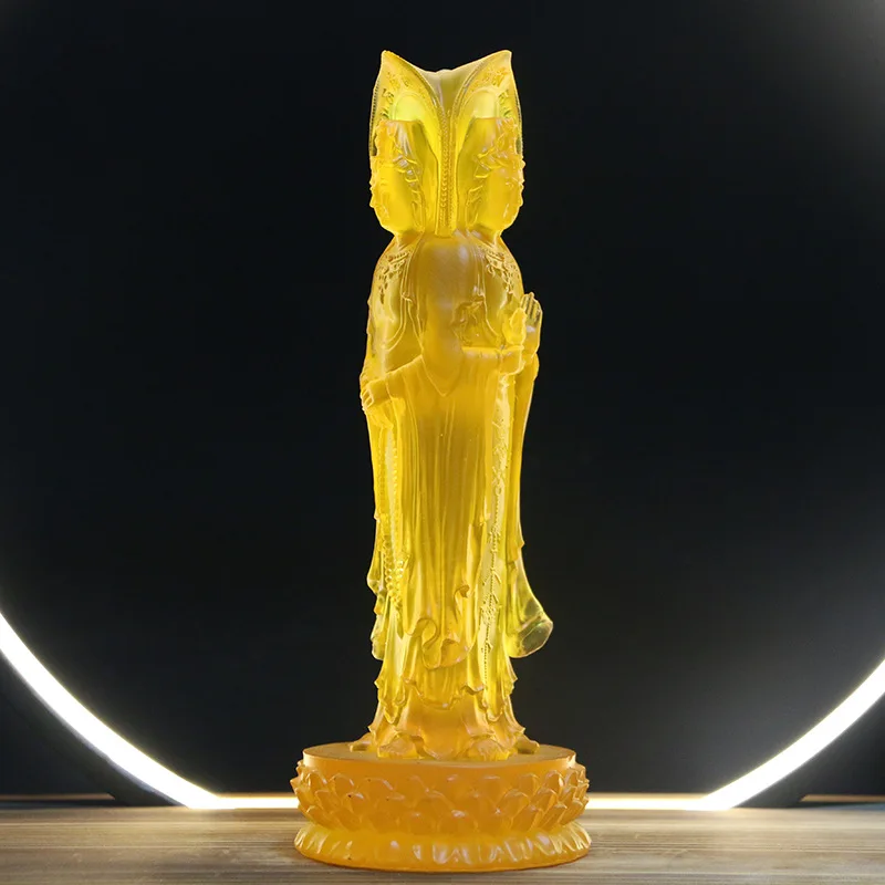Manufacturer wholesales premium Buddha statues of the Three-Faced Avalokiteshvara for home use, Buddhist shrines, and temples