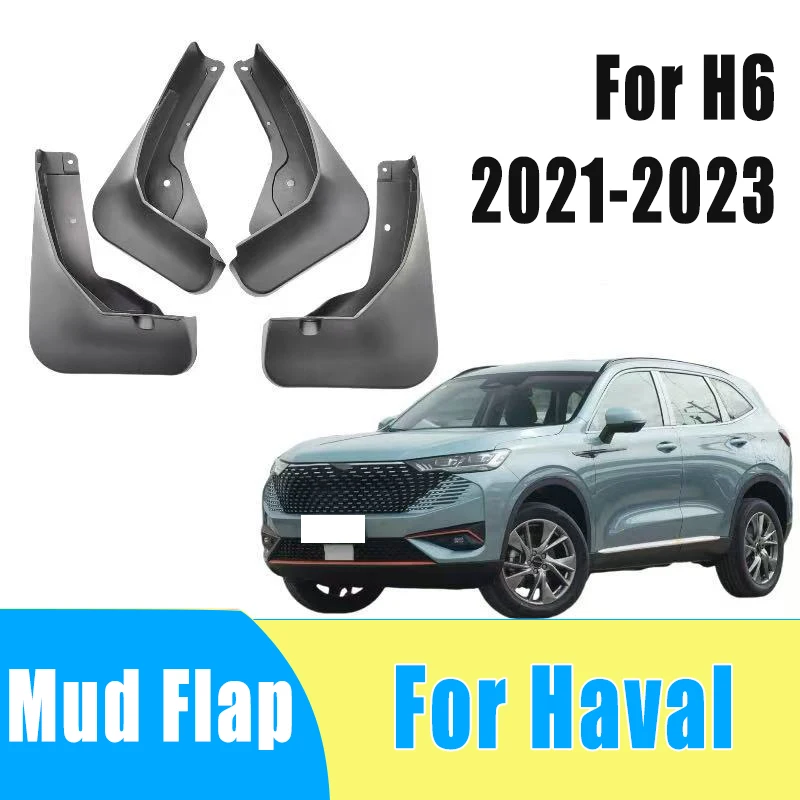 

4pcs Automobiles Tire Mudguard Waterproof Prevent Mud Splashing Car Mud Flap Fender Trim Accessory For Haval H6 2021-2023 2022
