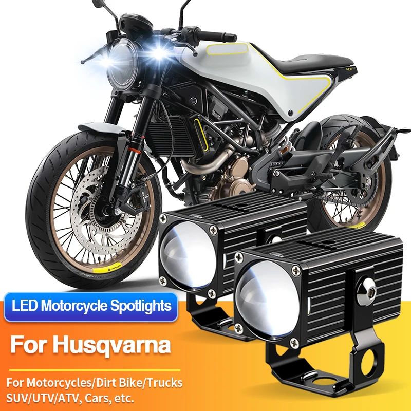 1/2PCS Universal Motorcycles Headlight LED Fog Light White Spotlights for Husqvarna FE450/FE501/FE501S/FS450/FX350/FX450