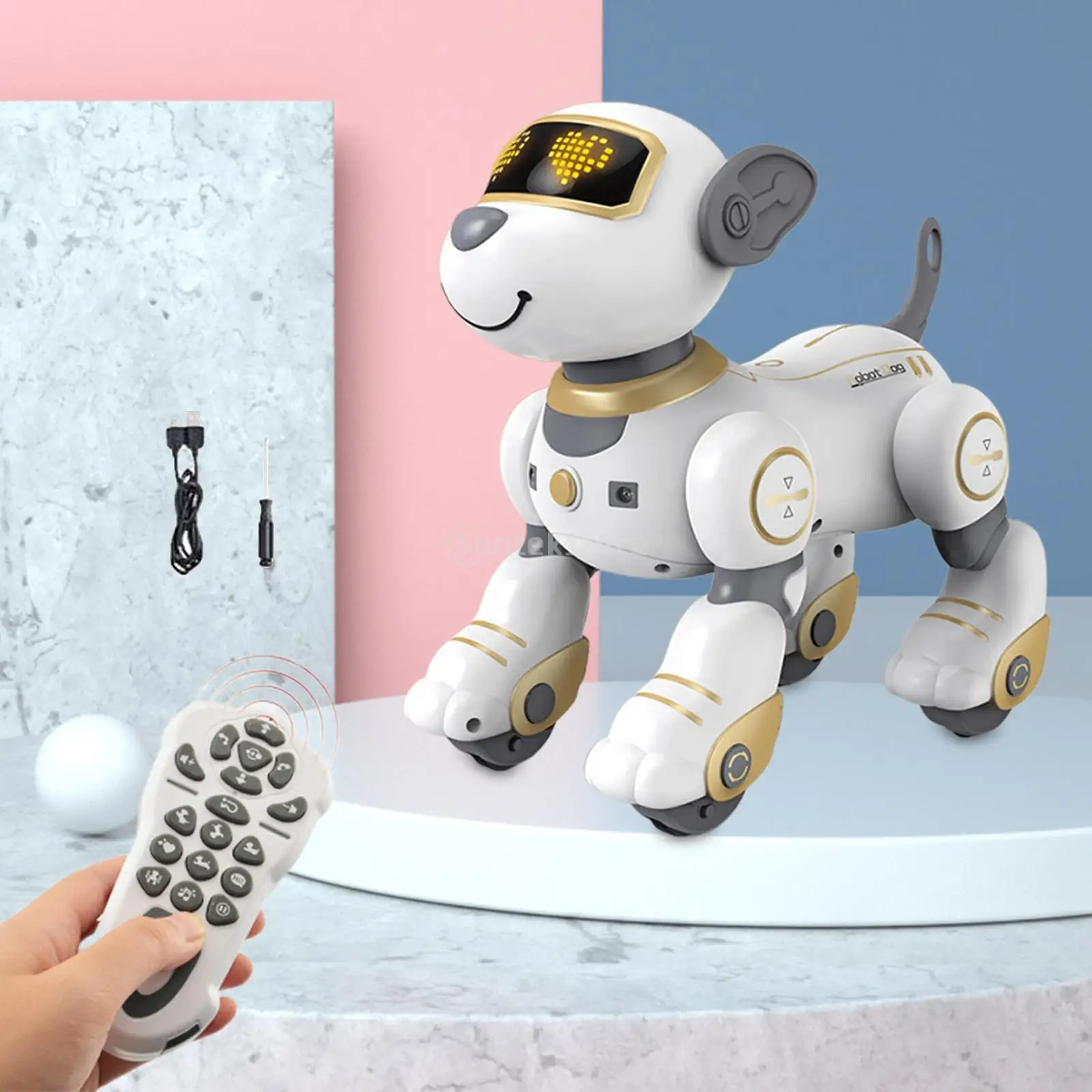 Lustige RC Roboter elektronische Hund Musik Roboter Hund Stunt Hund Sprach befehl programmier bare Touch-Sense Kinderspiel zeug Jungen Mädchen Geschenke