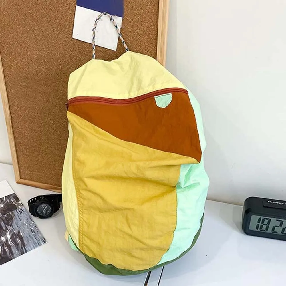 耐久性のあるコントラストカラースクールバッグ軽量傷防止ナイロンスポーツデイパック防水大容量