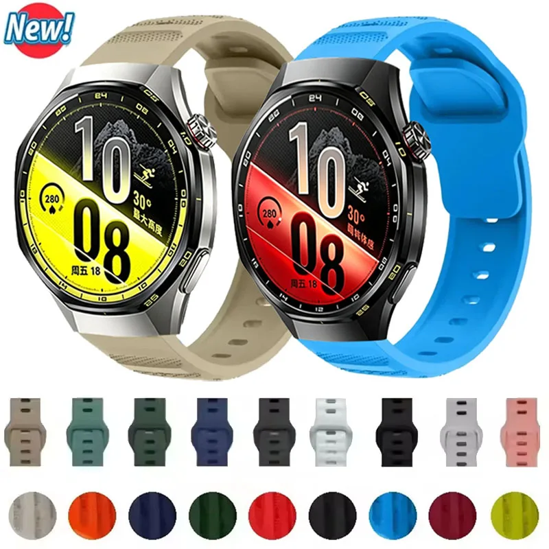 20mm 22mm Silicone Strap for Huawei Watch GT 7 Pro 46mm Comfortable Wristband for Garmin Forerunner 170 70 965 955 570 47mm 42mm