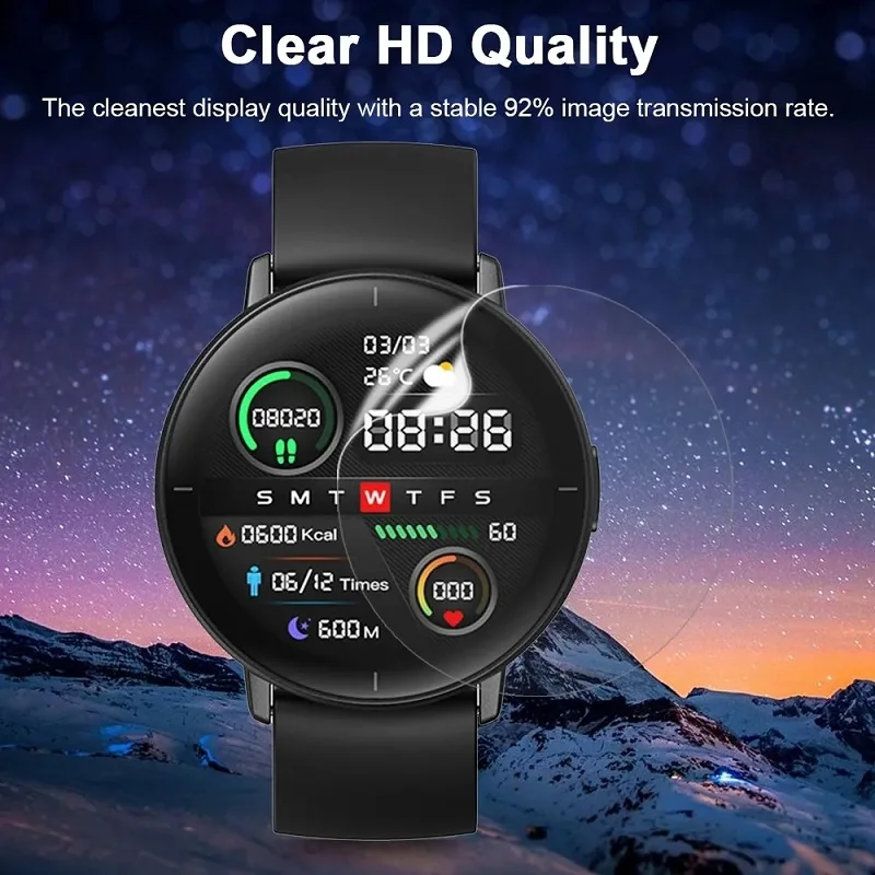 10 قطع من طبقة هيدروجيل ناعمة من مادة TPU لهاتف Xiaomi Mibro Lite 2 واقي شاشة للساعة الذكية عالي الدقة طبقة حماية شفافة