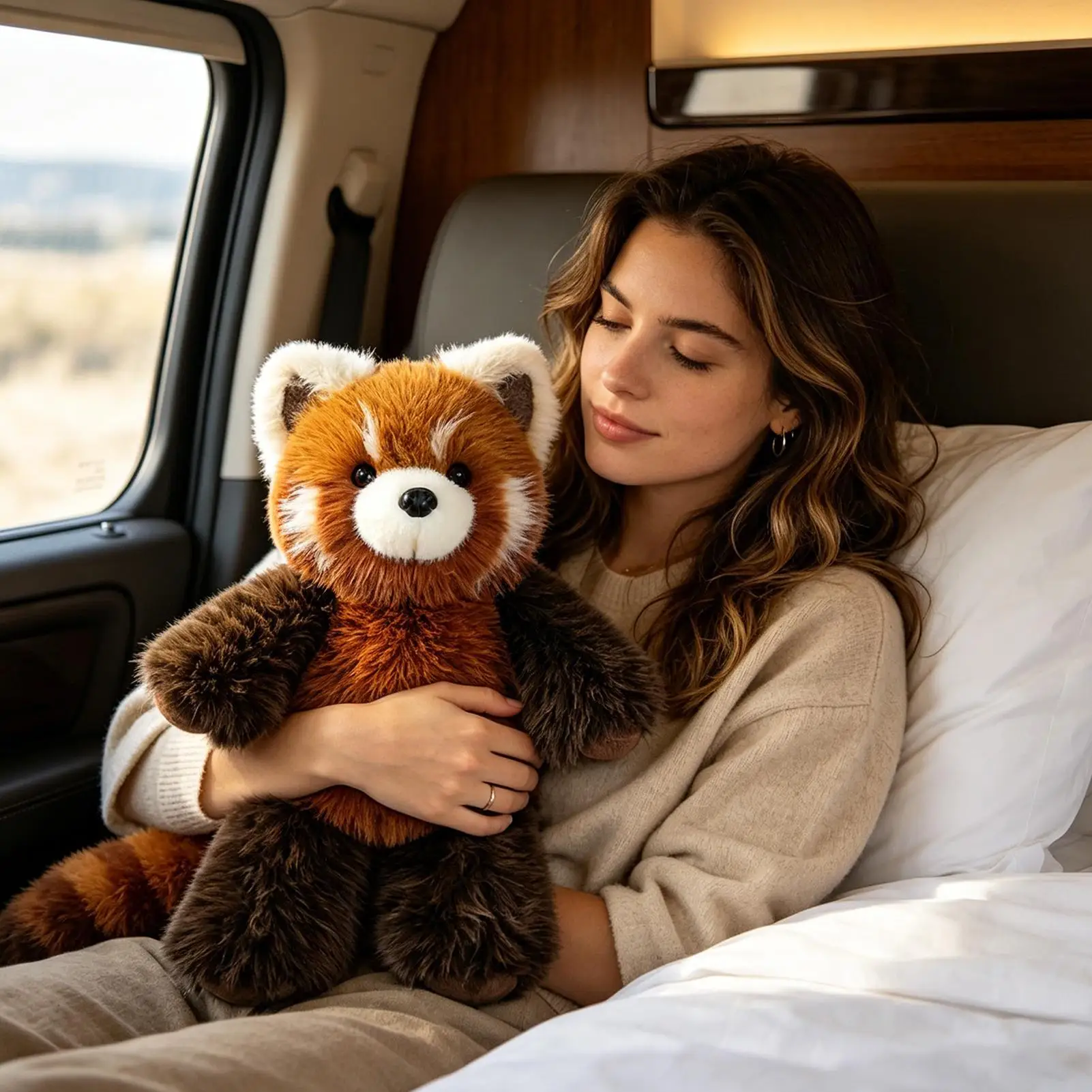 stuffed-raccoon-cute-soft-realistic-home-decor-55cm-animal-stuffed-toy-for-kids-adults-bedtime-couch-sofa-office-nursery-car