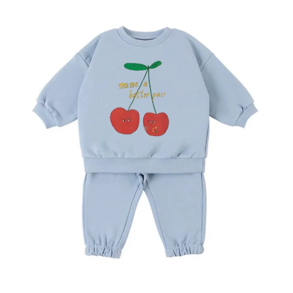 

Newborn Baby Clothes Set Cute Fleece Boy Girl Sweatshirt + Pant Autumn Winter Toddler Tracksuits