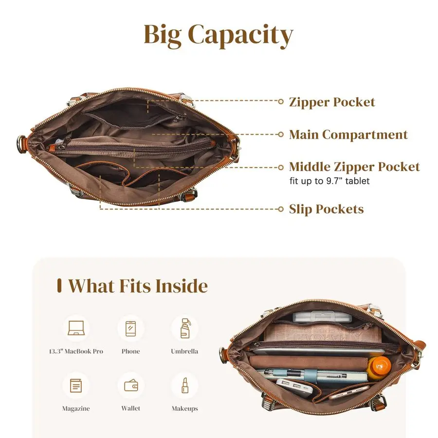 حقيبة يد جلدية حقيقية محفظة الكتف حقيبة حمل حقيبة كروسبودي