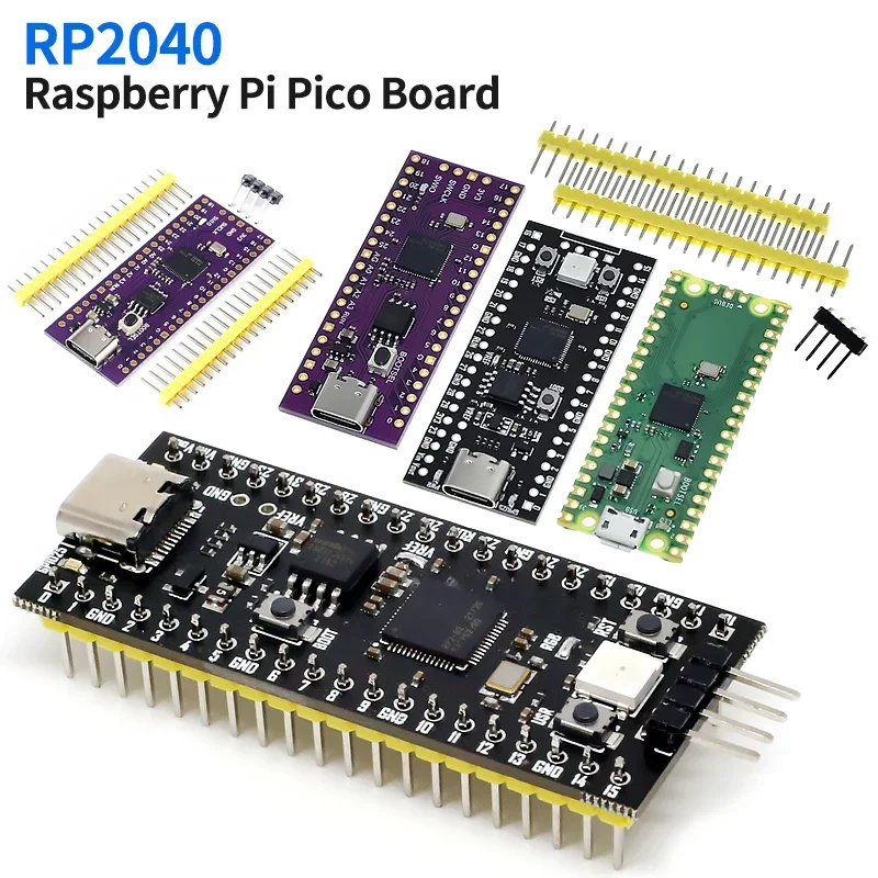 Raspberry Pi Pico Board RP2040 Dual-Core 264KB ARM Low-Power Microcomputers High-Performance Cortex-M0+ Processor