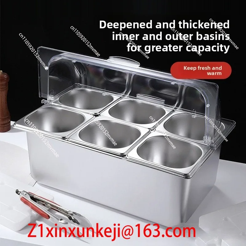 Fresh Lid Seasoning  Commercial Ice Powder Ingredient Stall Small Ingredient Box