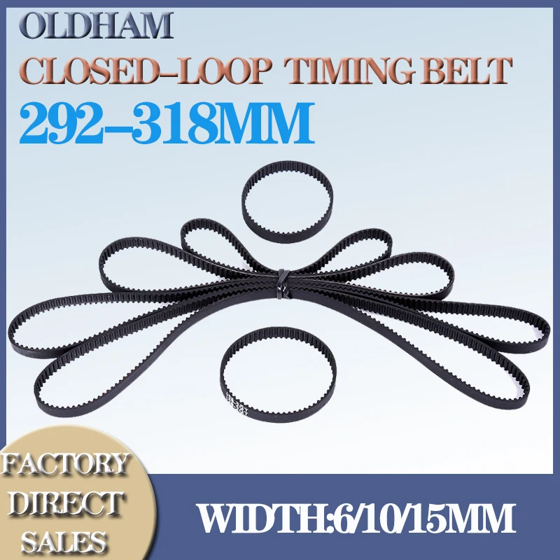 

GT2 Closed Loop Timing Belt Rubber 2GT 6mm 292 294 296 298 300 302 304 306 308 310 312 314 316 318mm Synchronous 3D Printer Part