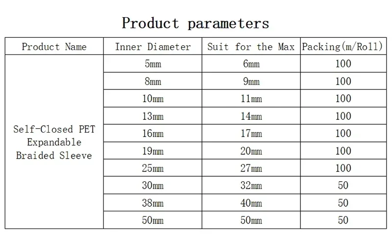 Self Closing PET Expandable Braided Sleeve Insulated Wrap Self Close Sleeved Cable Protecter Self-Closed Cable Organiser 2/3/10m