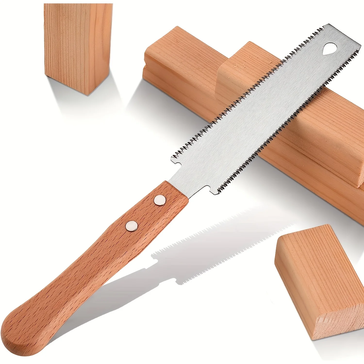 1pc Japanese Pull Saw - Precision Flush Cut Woodworking Tool with Flexible Steel Blade